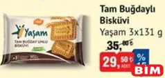 YAŞAM TAM BUĞDAYLI BİSKÜVİ 3X131 G YAŞAM TAM BUĞDAYLI BİSKÜVİ 3X131 G